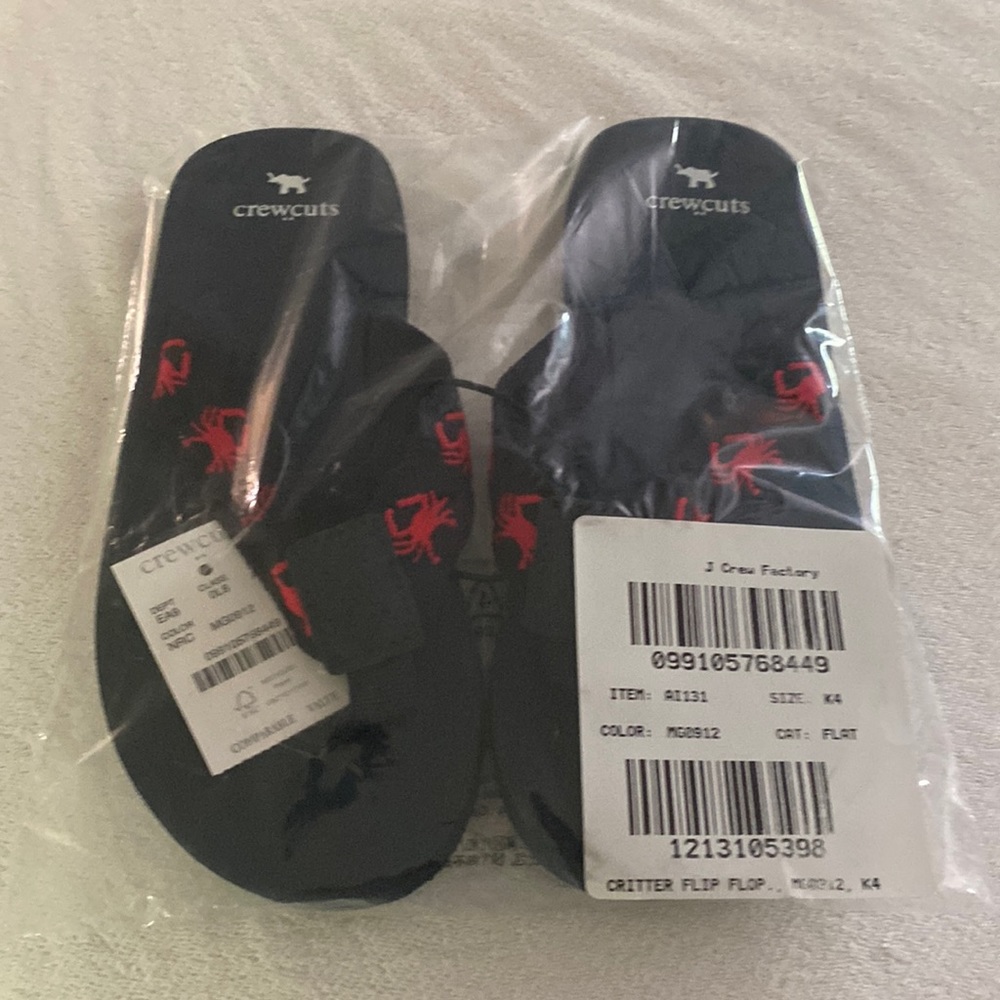 Kids crabby flip flop